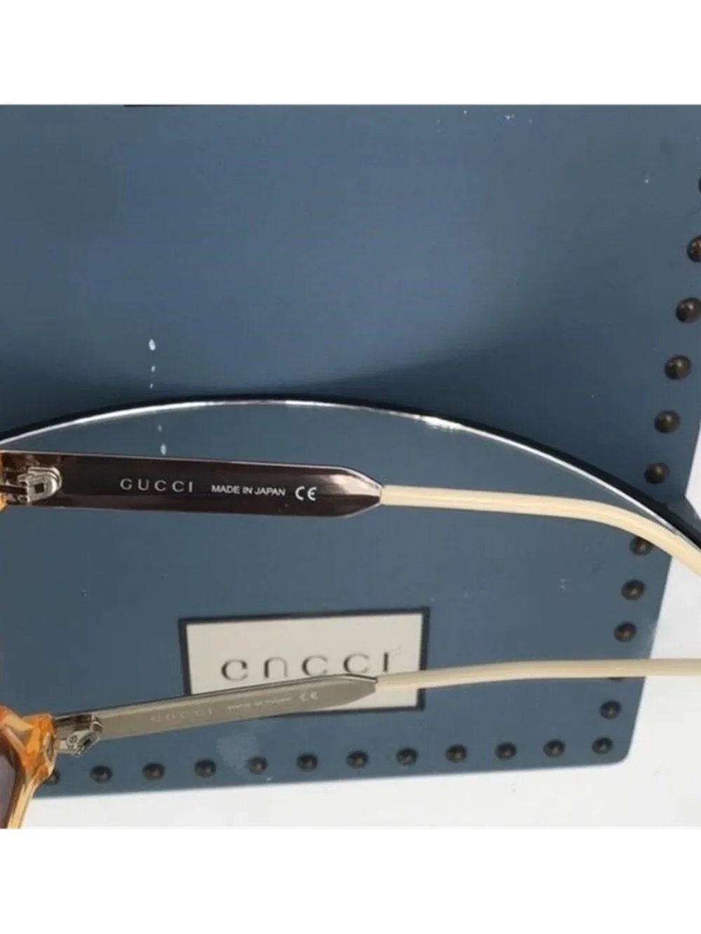 New - Gucci Unisex GG0975s 004 Orange - Orange sunglasses